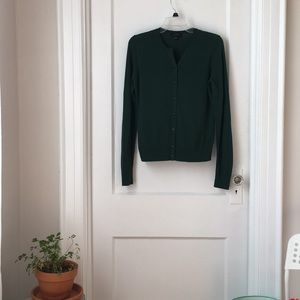 Forest Green Long Sleeve Cardigan